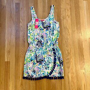 NWT Lilly Pulitzer Jarrett Romper Resort White Shell Beach  (Medium)